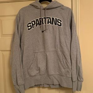 Michigan State Spartans men’s gray Nike pullover hoodie in large